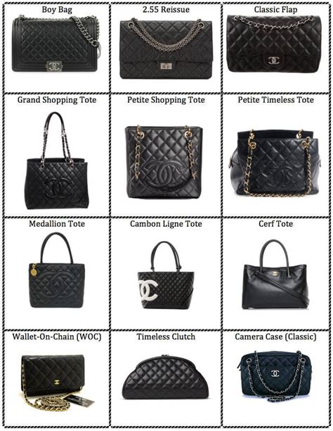 name of chanel bags|chanel bag style names.